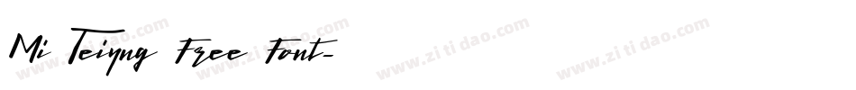 Mi Teiyng Free Font字体转换